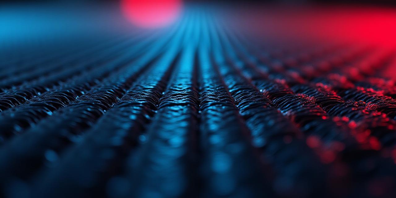 Vue microscopique d'une fibre textile technique avancée