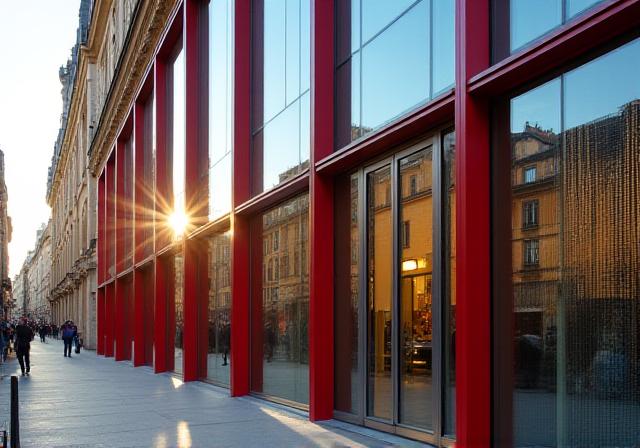 Façade moderne du siège au 5 Rue Malher