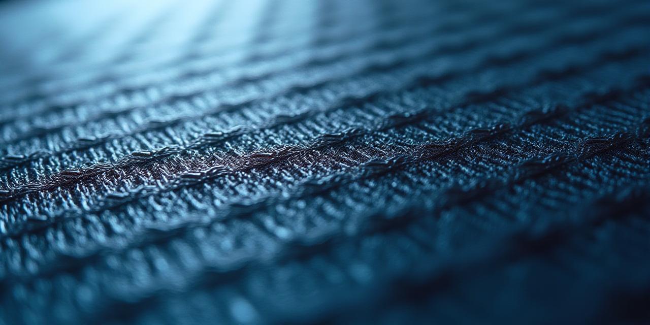 Vue en gros plan d'un textile composite aérospatial multicouches de haute technologie